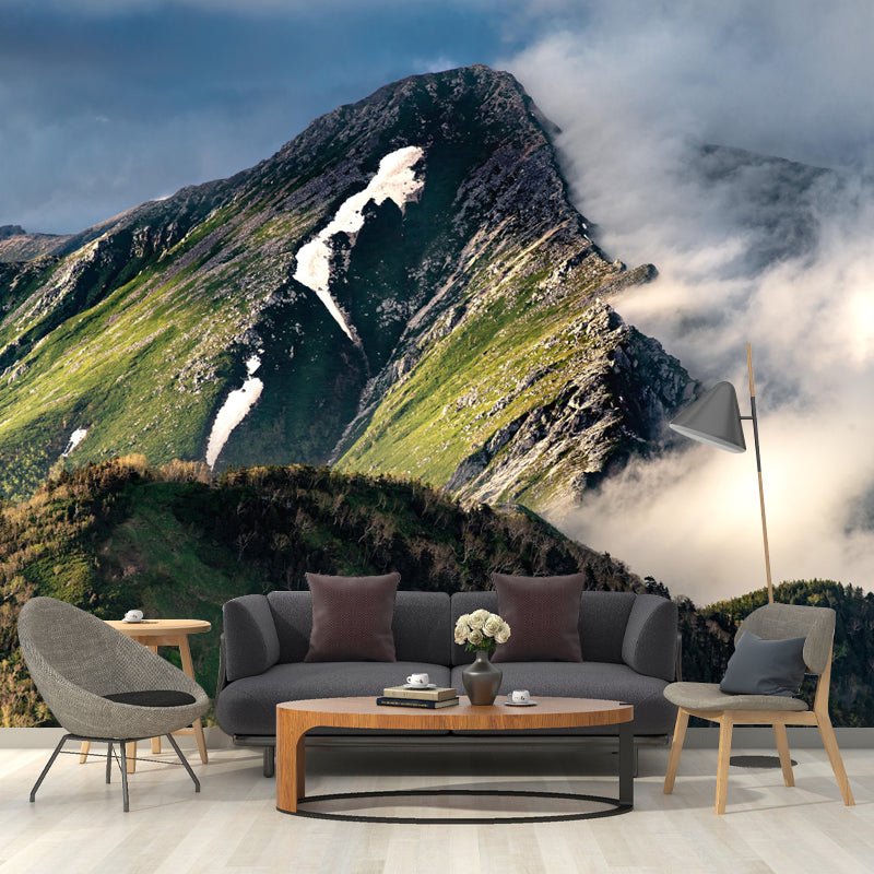 Customized Huge Mountain Mural Wallpaper Contemporary for Sleeping Room Decor