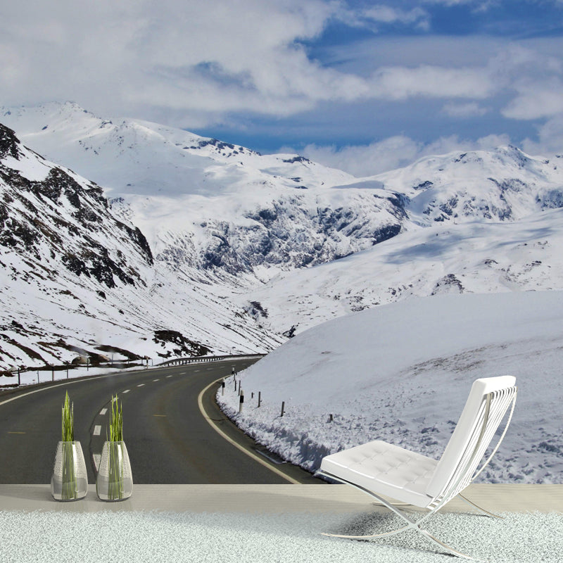 Modern Mountain Environment Friendly Mural Wall Covering for Living Room