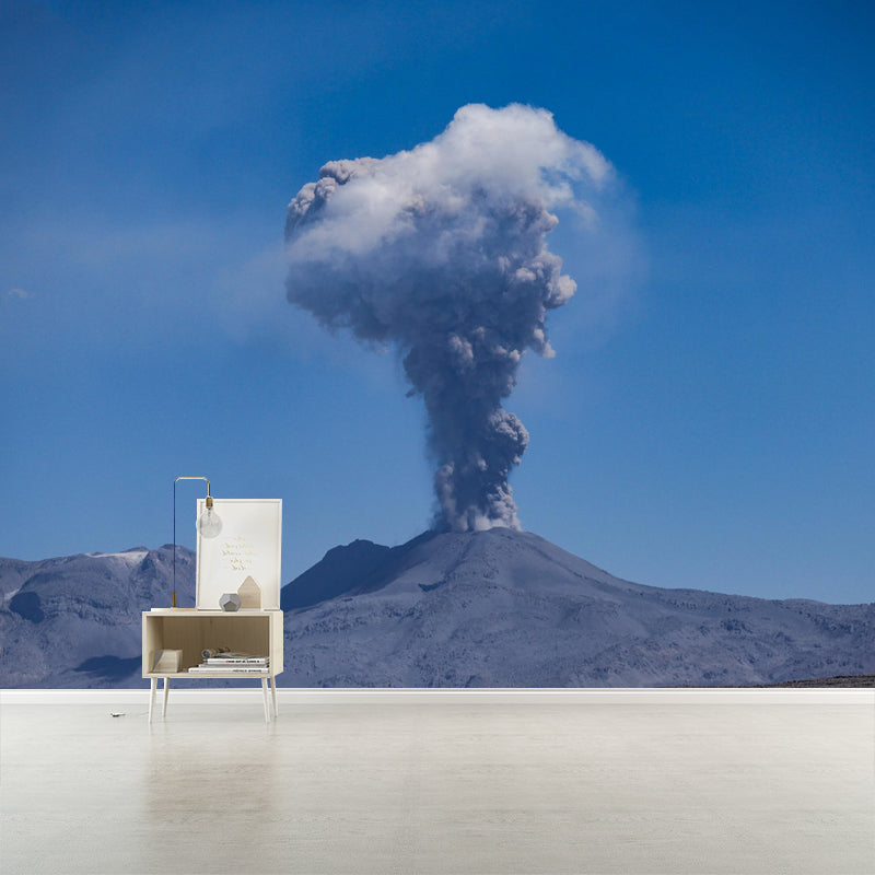 Modern Style Mountain Mural Environment Friendly Wall Covering for Sleeping Room