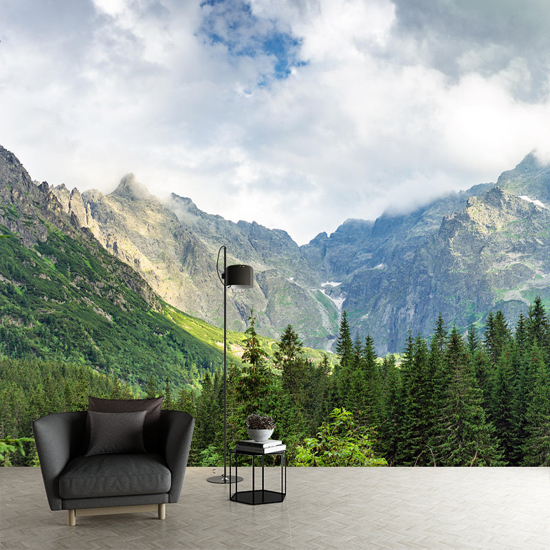 Modern Mountain Environment Friendly Mural Wall Covering for Sleeping Room