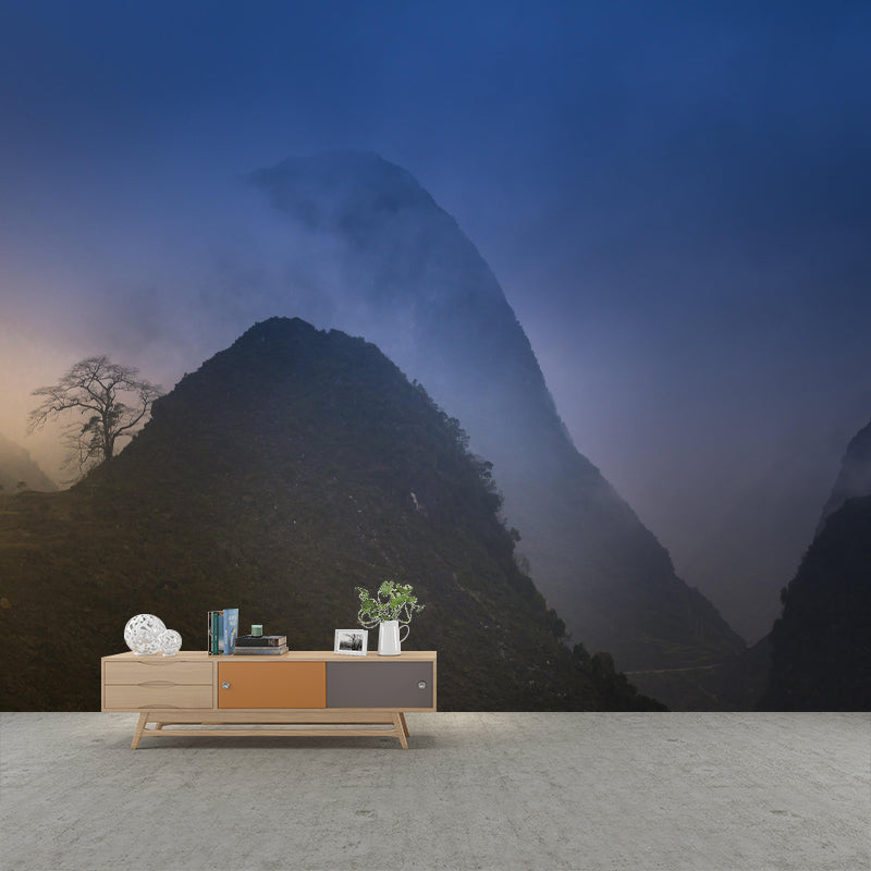 Modern Mountain Environment Friendly Mural Wall Covering for Sleeping Room