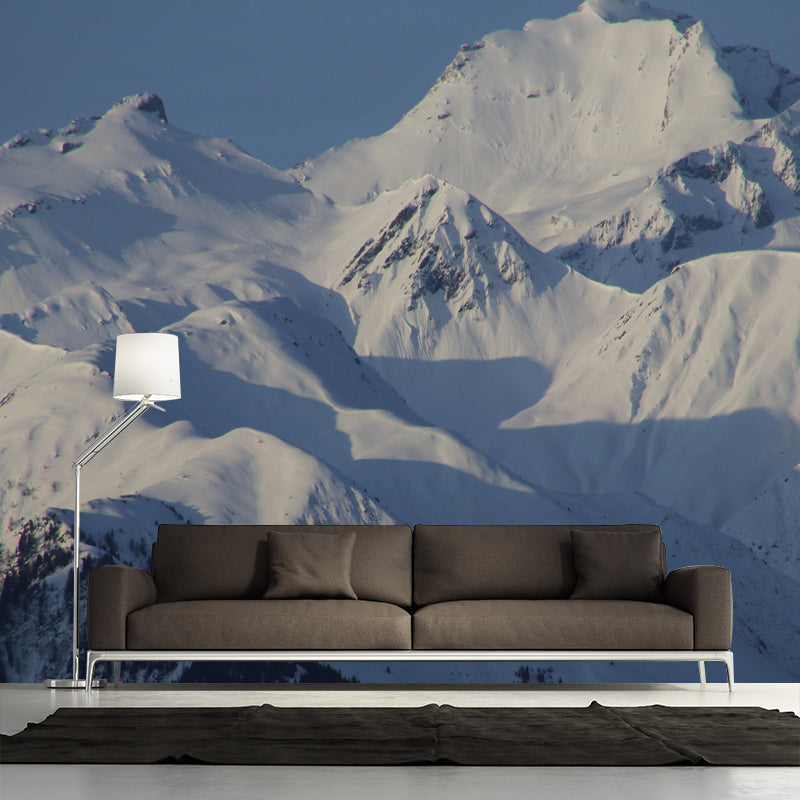 Customized Tall Mountain Mural Wallpaper Contemporary for Dining Room Decor