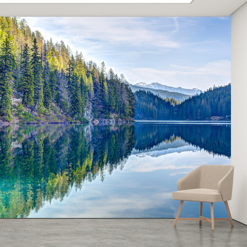Customized Tall Mountain Mural Wallpaper Contemporary for Dining Room Decor
