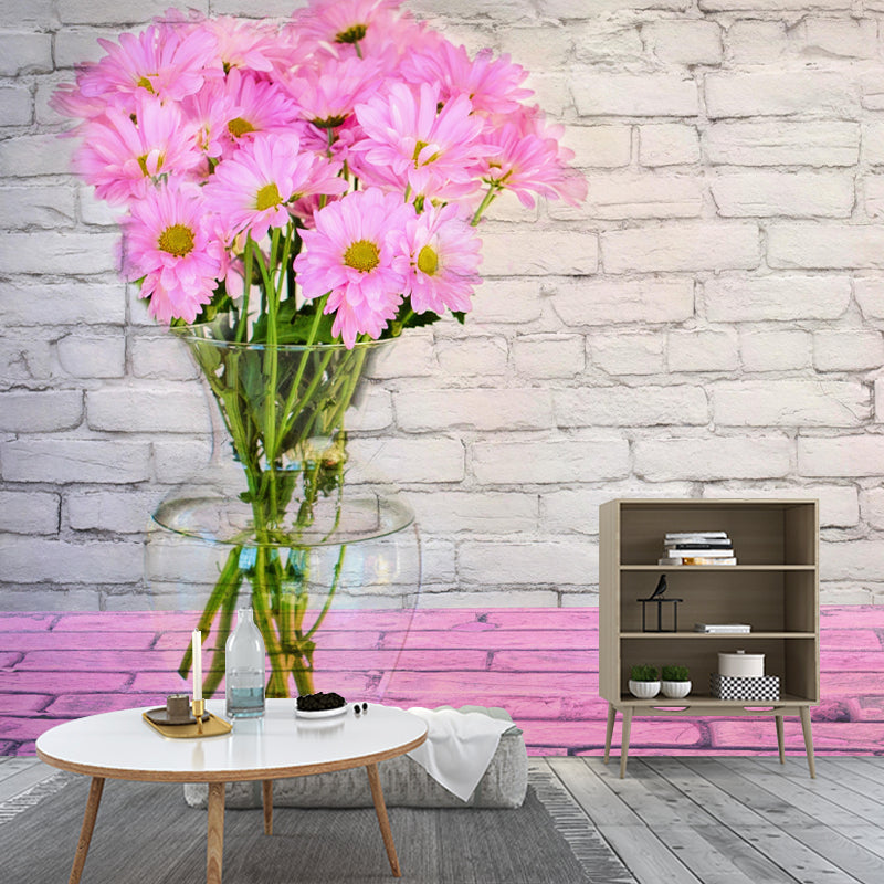 Contemporary Customized Bouquet Wall Mural Decal Moisture Resistant Wall Decor