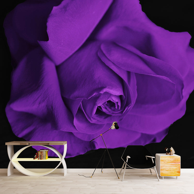 Customized Blooming Rose Mural Wallpaper Contemporary for Guest Room Decor