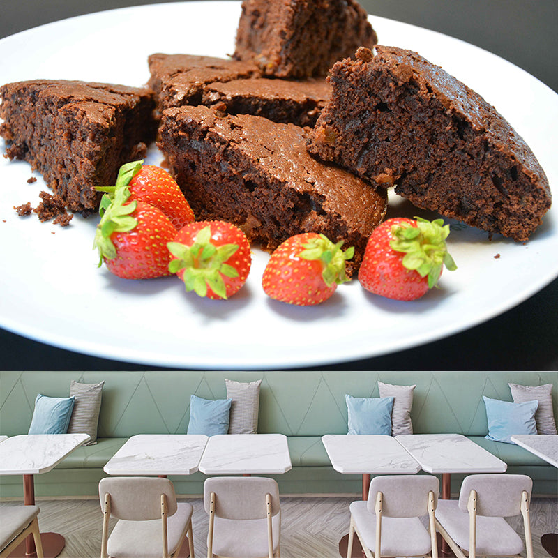 Commercial Bakery Decoration Cake Murals Wallpaper Modern Stain Resistant Wall Decor