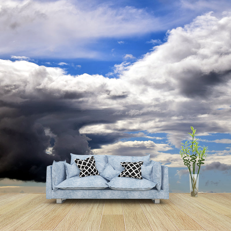 Changeable Sky Removable Mural Wallpaper Stain Resistant Living Room Decor