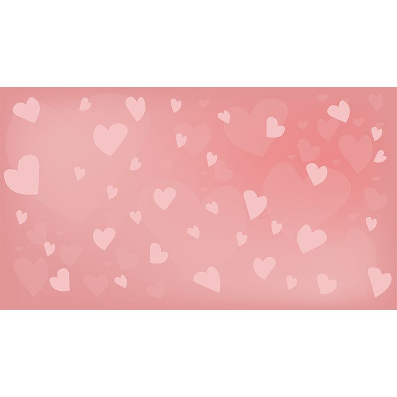 Heart-shaped Geometry Mural Mildew Resistant Wall Covering for Home Decor