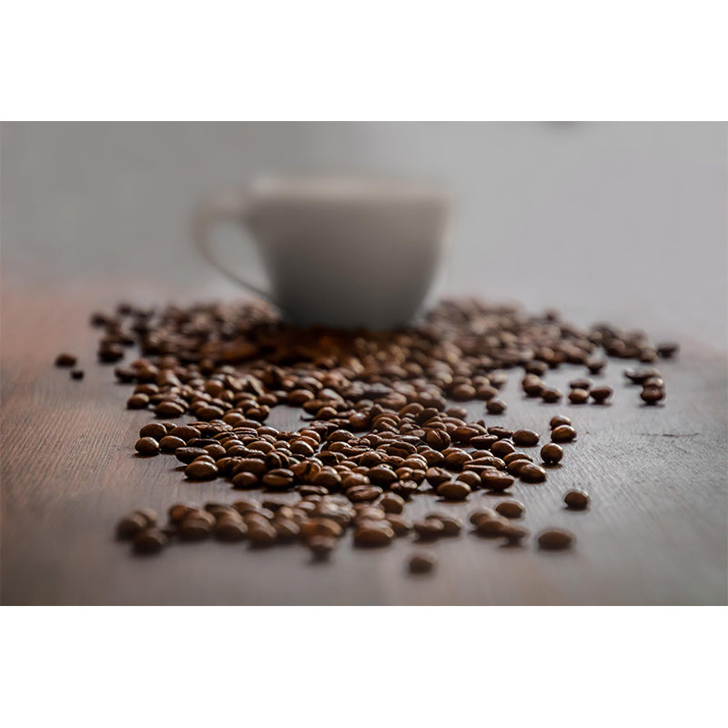 Customized Coffee Beans Mural Eco-friendly Wallpaper for Shop Interior Decoration