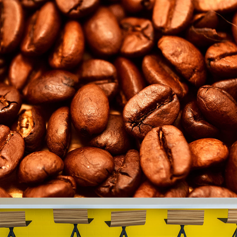 Photography Coffee Beans Wallpaper Murals Environment Friendly for Coffee Shop