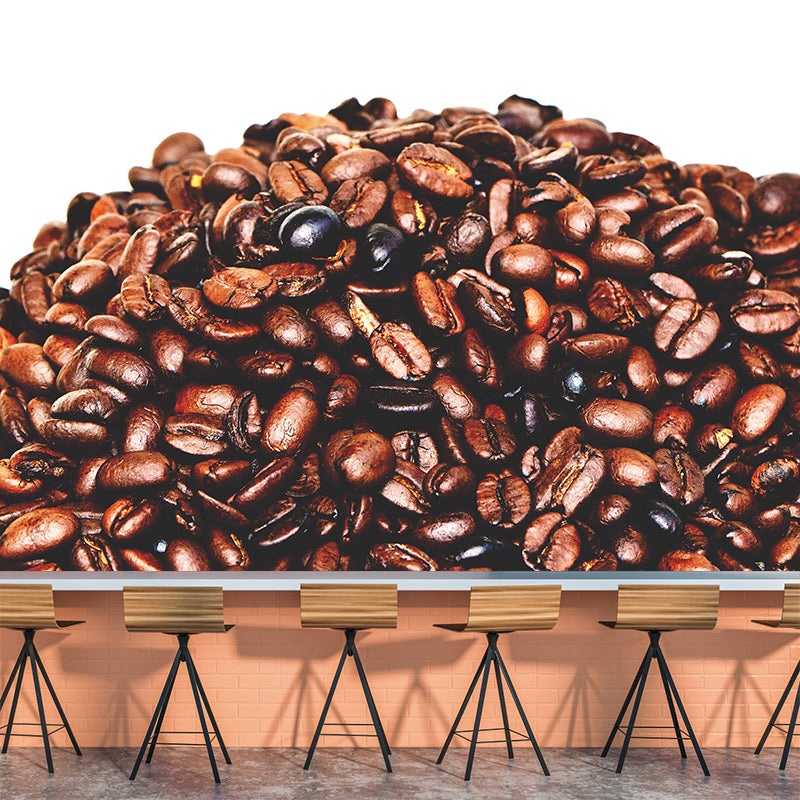 Simplicity Style Coffee Beans Mural Decal Modern Decorative Mildew Resistant for Decoration
