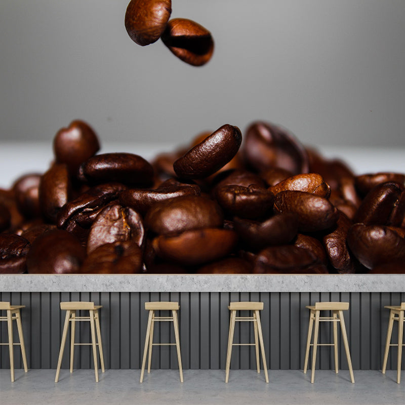 Modern Style Coffee Beans Wallpaper Murals Environment Friendly for Coffee Shop