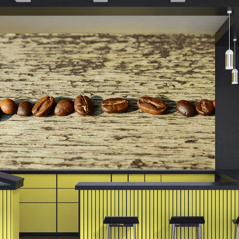 Simplicity Coffee Beans Mural Decal Decorative Mildew Resistant for Decoration