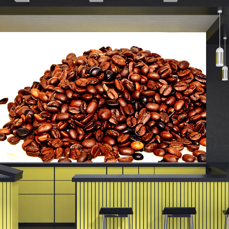 Simplicity Coffee Beans Mural Decal Modern Decorative Mildew Resistant for Decoration