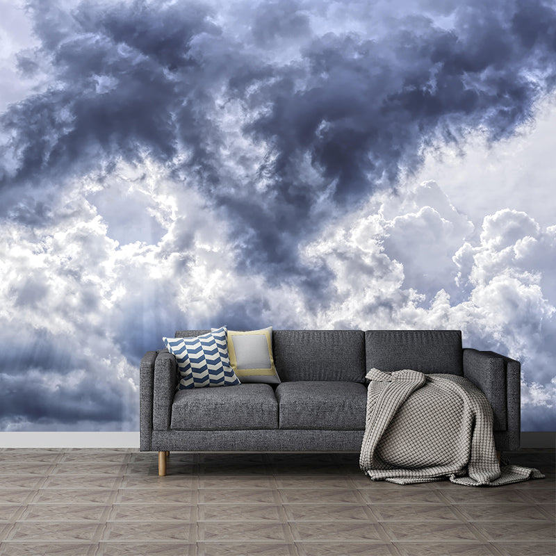 Customized Sky Mural Modern Style Mildew Resistant Sleeping Room Wall Decor