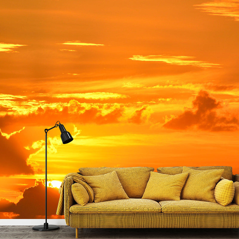 Beautiful Sky Mural Wallpaper Modern Style Decorative Photography for Living Room