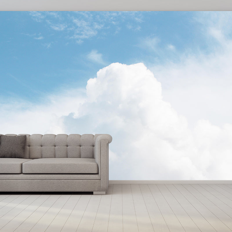 Beautiful Sky Mural Wallpaper Modern Style Decorative Photography for Kitchen