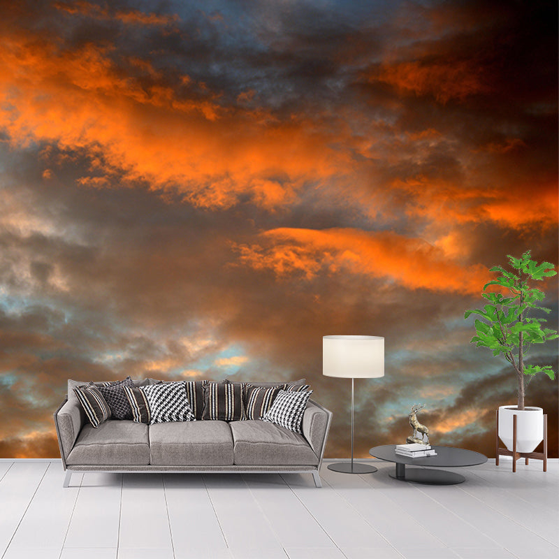Beautiful Sky Mural Wallpaper Modern Style Decorative Photography for Kitchen