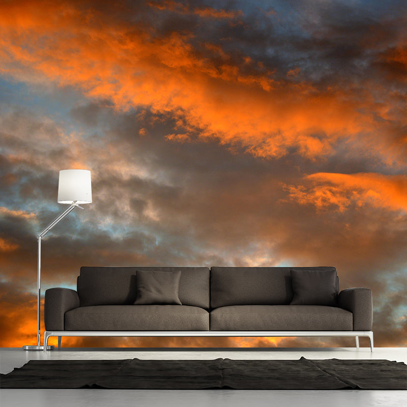 Beautiful Sky Mural Wallpaper Modern Style Decorative Photography for Kitchen