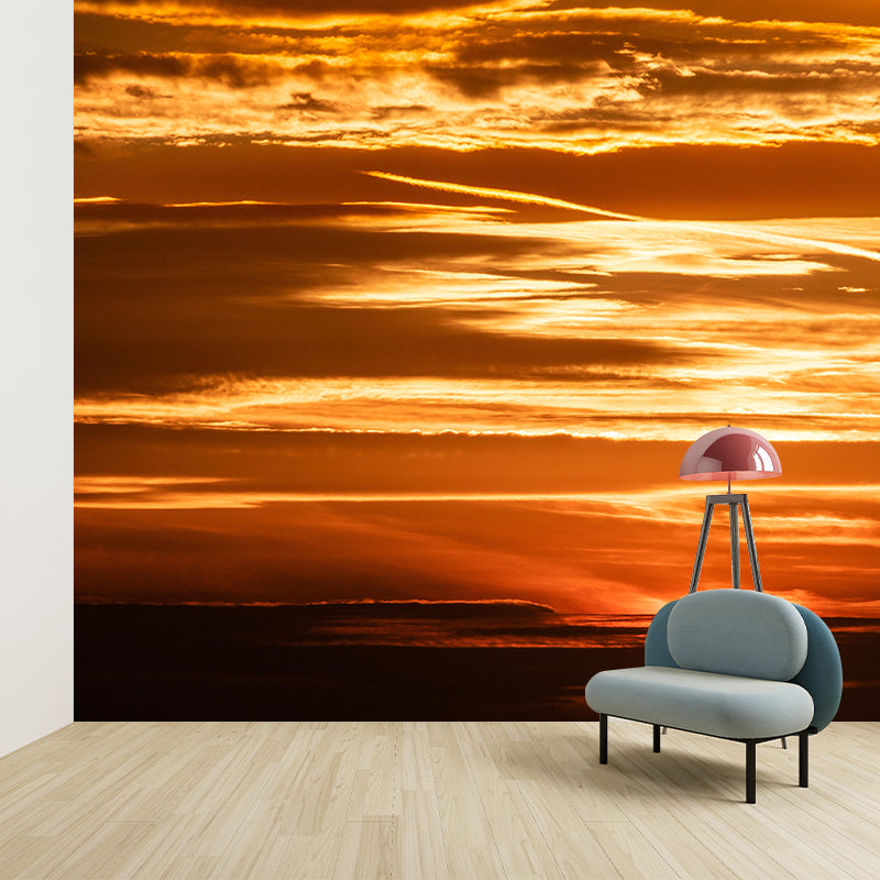 Customized Sky Mural Modern Style Mildew Resistant Dining Room Wall Decor