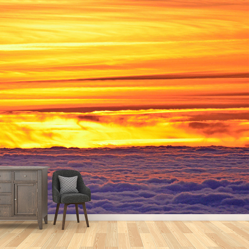Beautiful Sky Mural Wallpaper Modern Style Decorative Photography for Bedroom