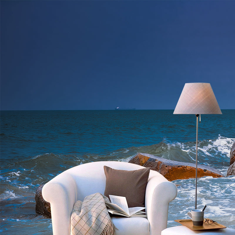 Tropical Beach Photo Mural Wallpaper for Dining Room, Moisture Resistant