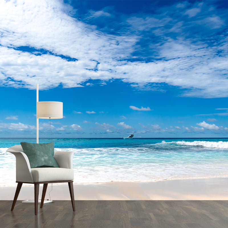 Beautiful Sea View Removable Wall Mural for Sleeping Room, Water Resistant