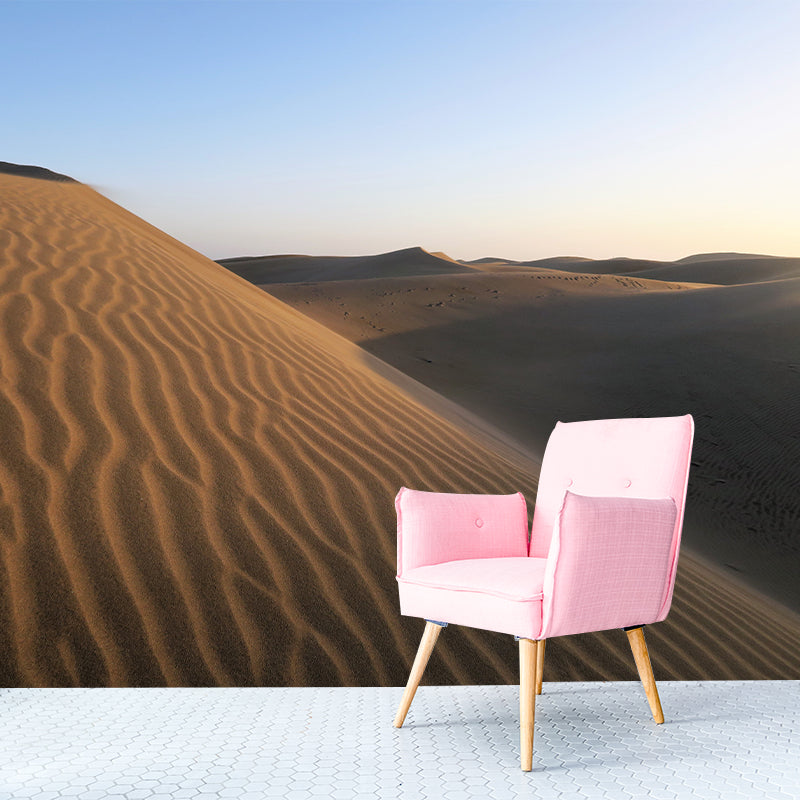 Desert Wall Mural Yellow Modernism Wall Decor for Living Room, Water Resistant