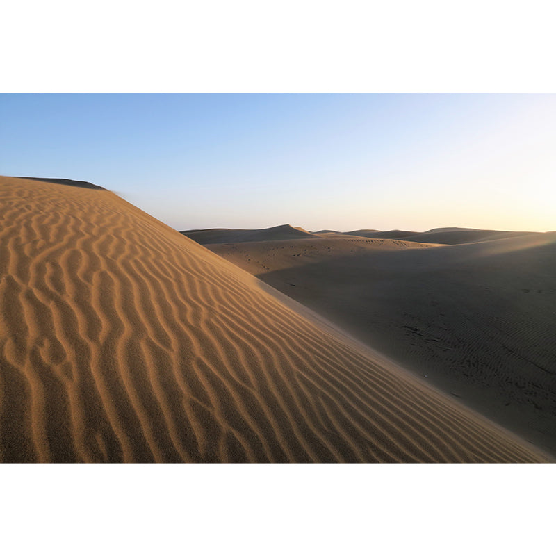 Desert Wall Mural Yellow Modernism Wall Decor for Living Room, Water Resistant