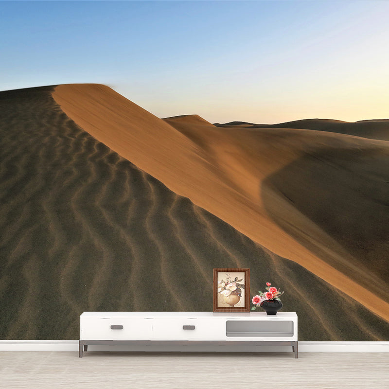 Desert Wall Mural Yellow Modernism Wall Decor for Living Room, Water Resistant