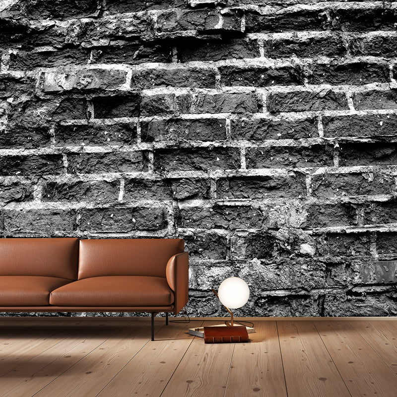 Brick Wall Mural Wallpaper Modern Water Resistant Wall Art for House Interior
