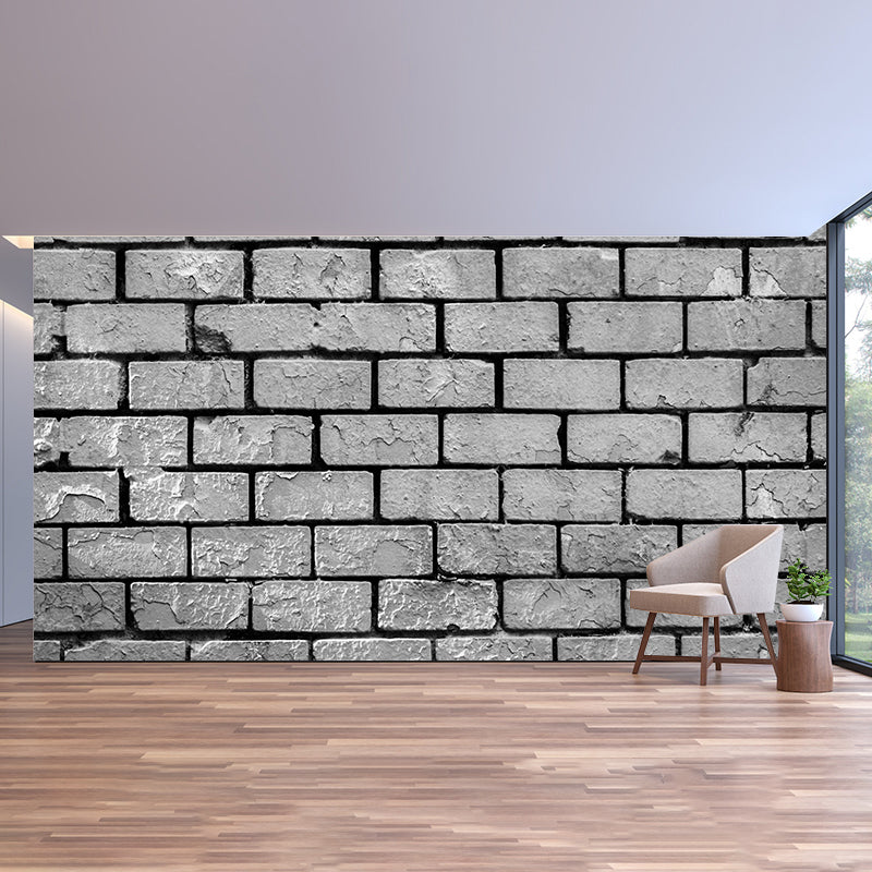 Brick Wall Mural Wallpaper Modern Water Resistant Wall Art for House Interior