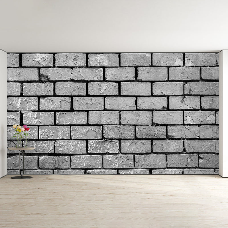 Brick Wall Mural Wallpaper Modern Water Resistant Wall Art for House Interior