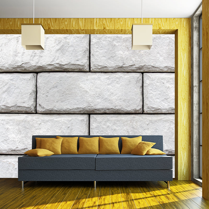 Brick Removable Wall Mural for Sitting Room Stain Resistant Home Decor, Customized Size
