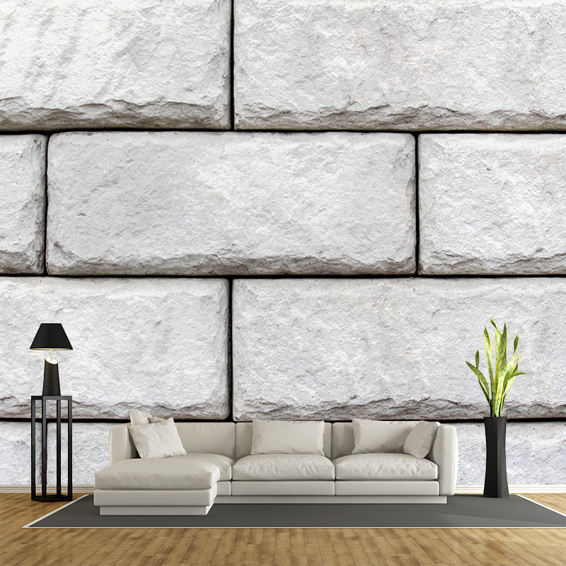 Brick Removable Wall Mural for Sitting Room Stain Resistant Home Decor, Customized Size