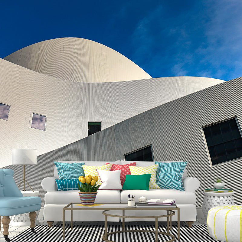 Wonderful Building Wall Mural Decal Eco-friendly Mural Wallpaper for Living Room