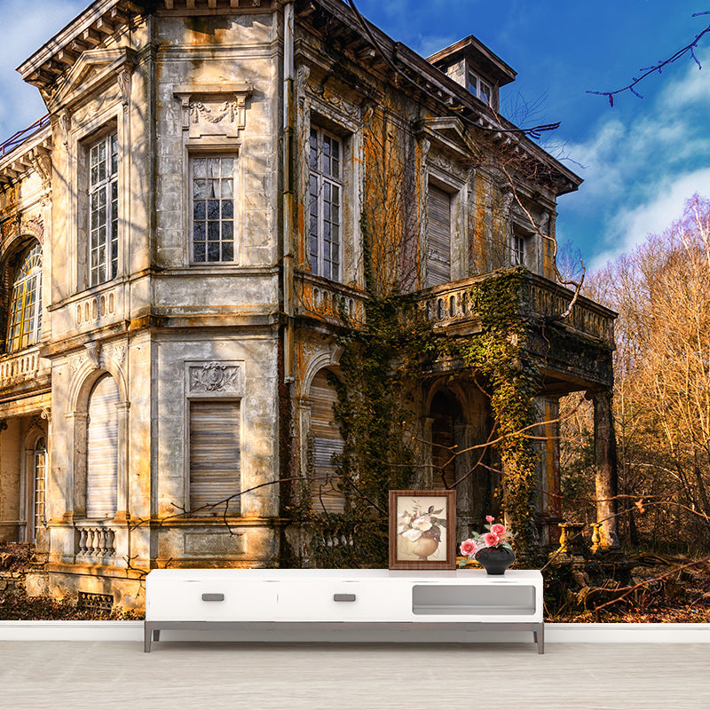 Country House Wall Mural Decal Eco-friendly Mural Wallpaper for Living Room