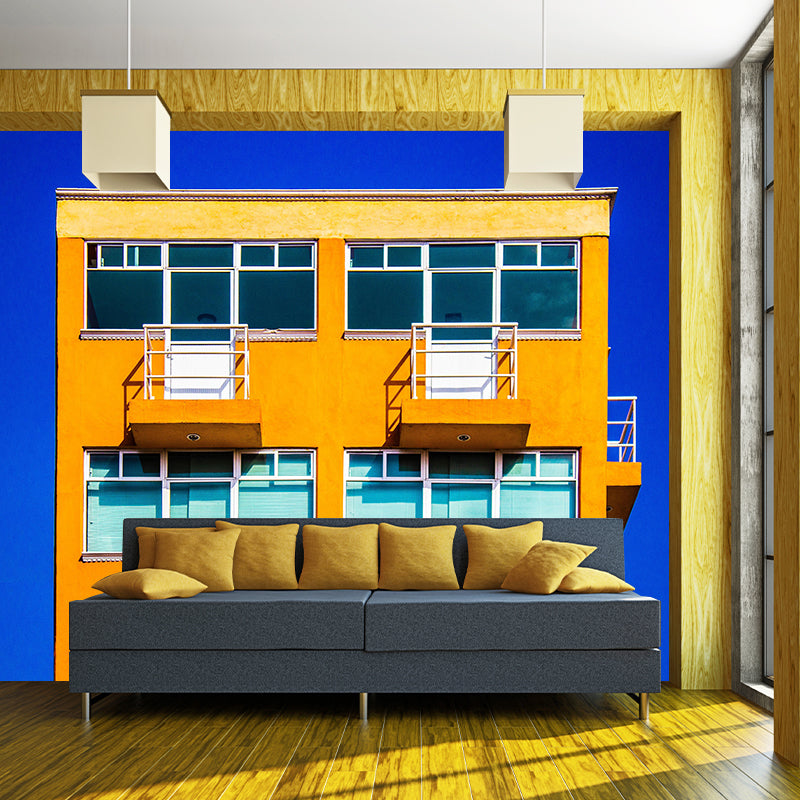 Customized Building Mural Wallpaper Mildew Resistant Wall Decor for Living Room