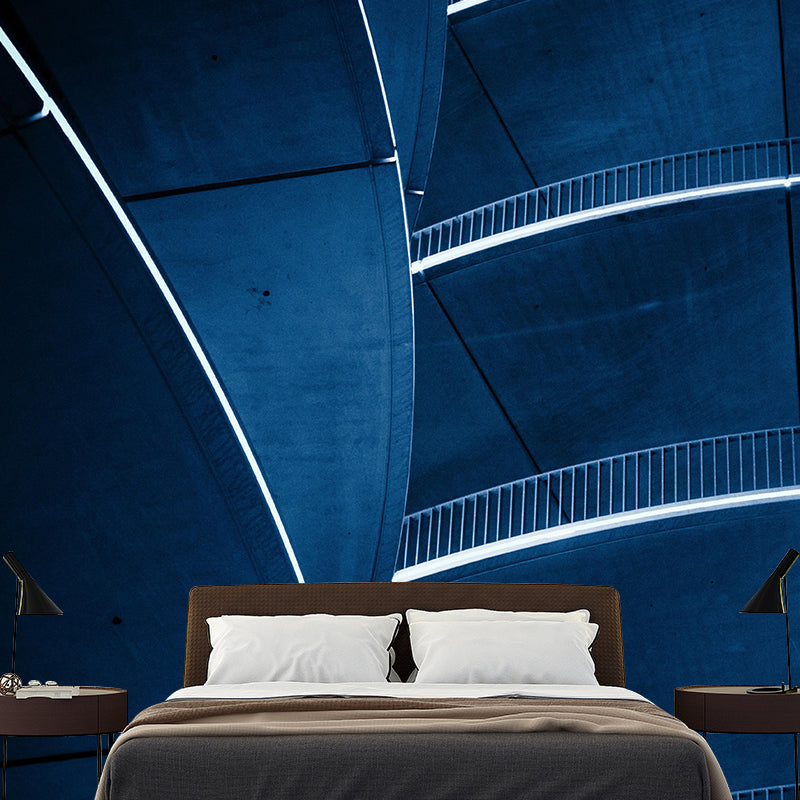 Customized Building Mural Wallpaper Mildew Resistant Wall Decor for Living Room