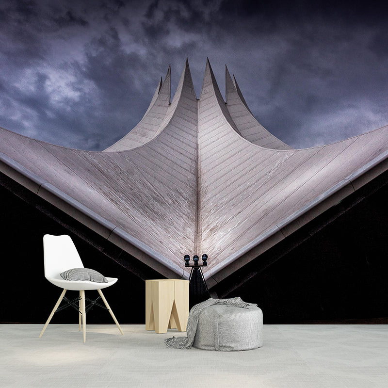 Skyscrapers Wall Mural Decal Eco-friendly Mural Wallpaper for Living Room