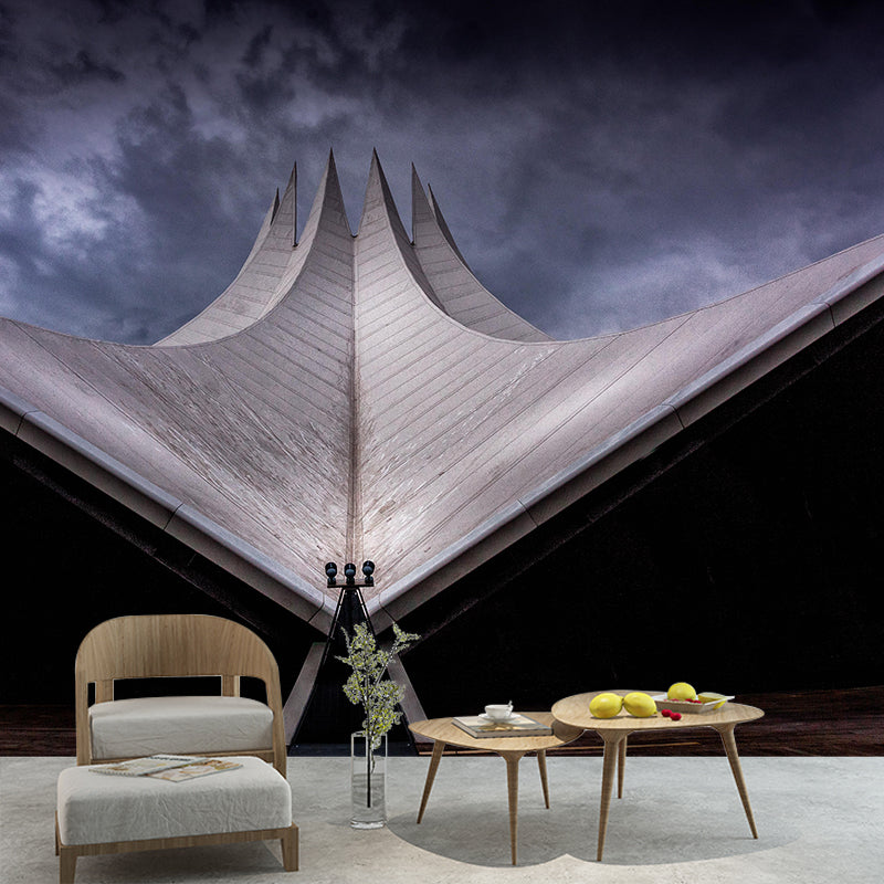 Skyscrapers Wall Mural Decal Eco-friendly Mural Wallpaper for Living Room