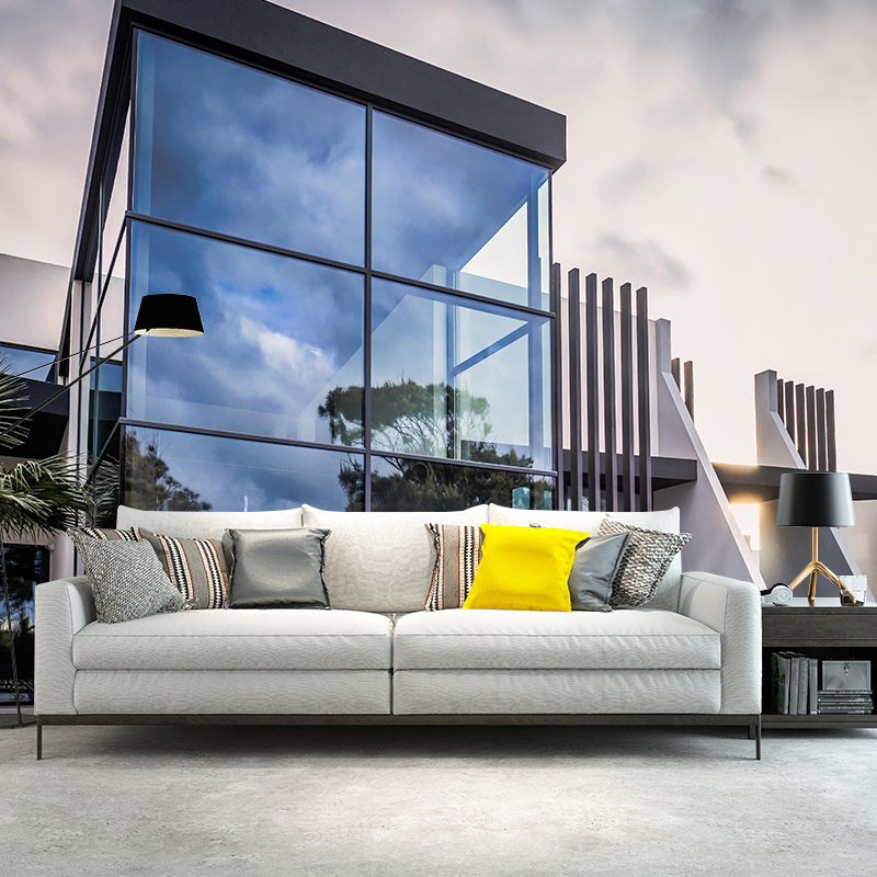 Skyscrapers Mural Wallpaper Custom-Made Wall Covering for Meeting Room