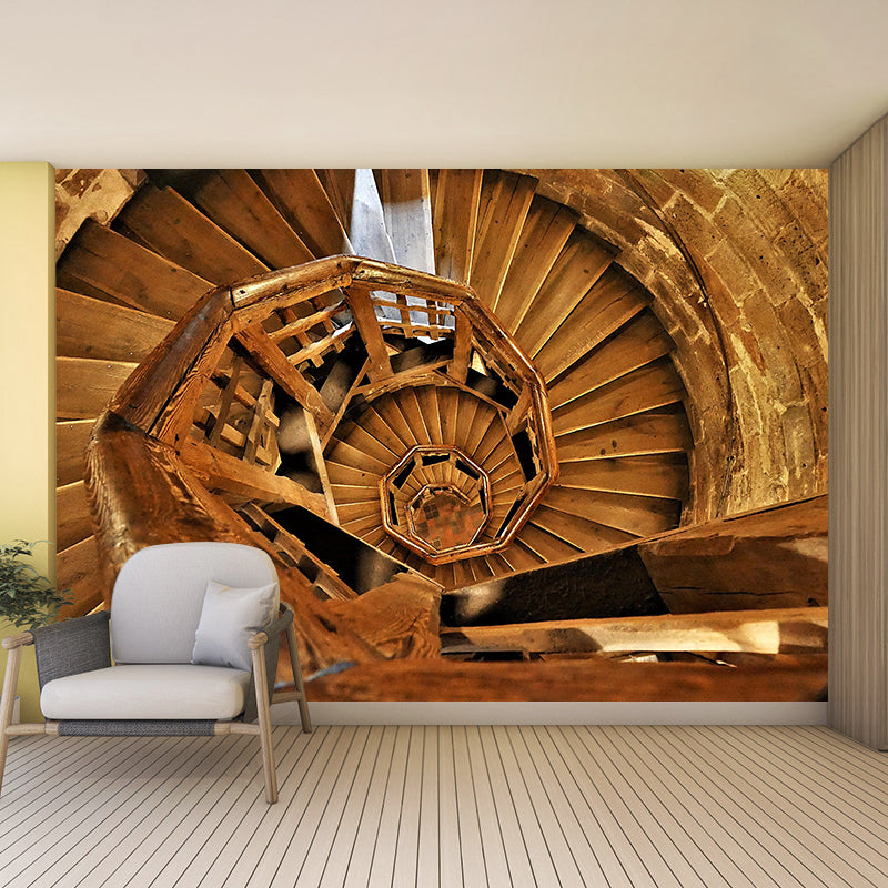 Eco-friendly Spiral Staircase Mural Decal Wallpaper Wall Mural for Home