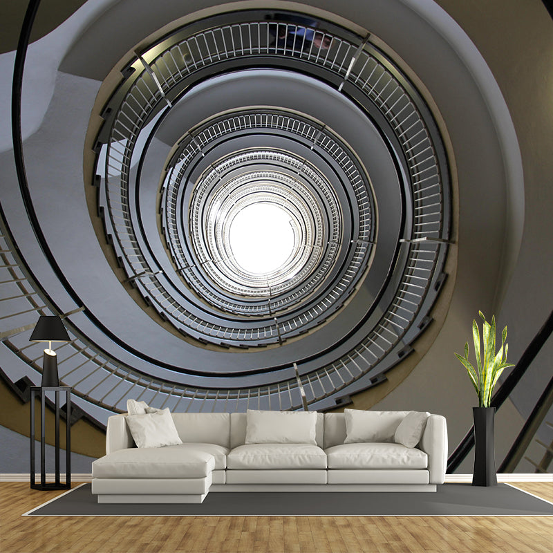 Eco-friendly Spiral Staircase Mural Decal Wallpaper Wall Mural for Home