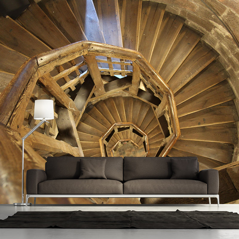 Spiral Staircase Wall Mural Decor Environment Friendly Wallpaper for Wall Decor