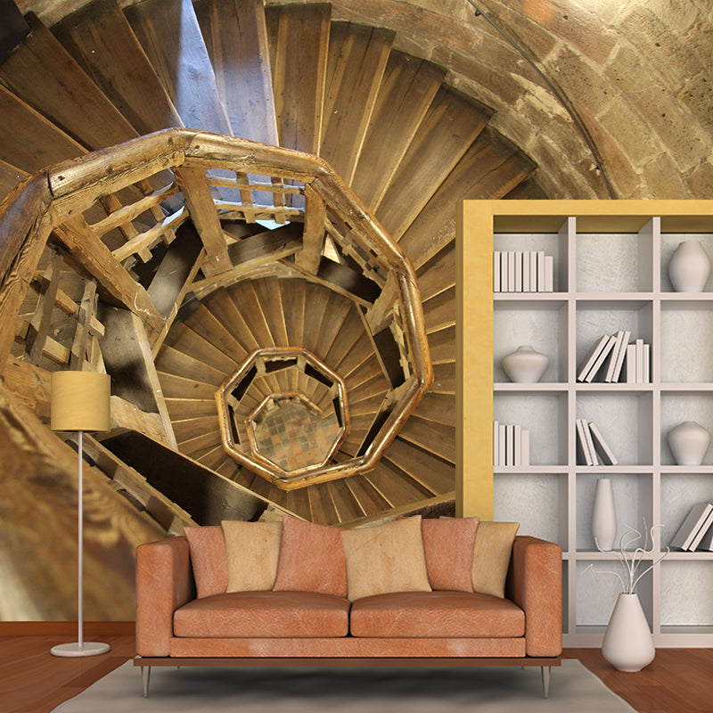 Spiral Staircase Wall Mural Decor Environment Friendly Wallpaper for Wall Decor