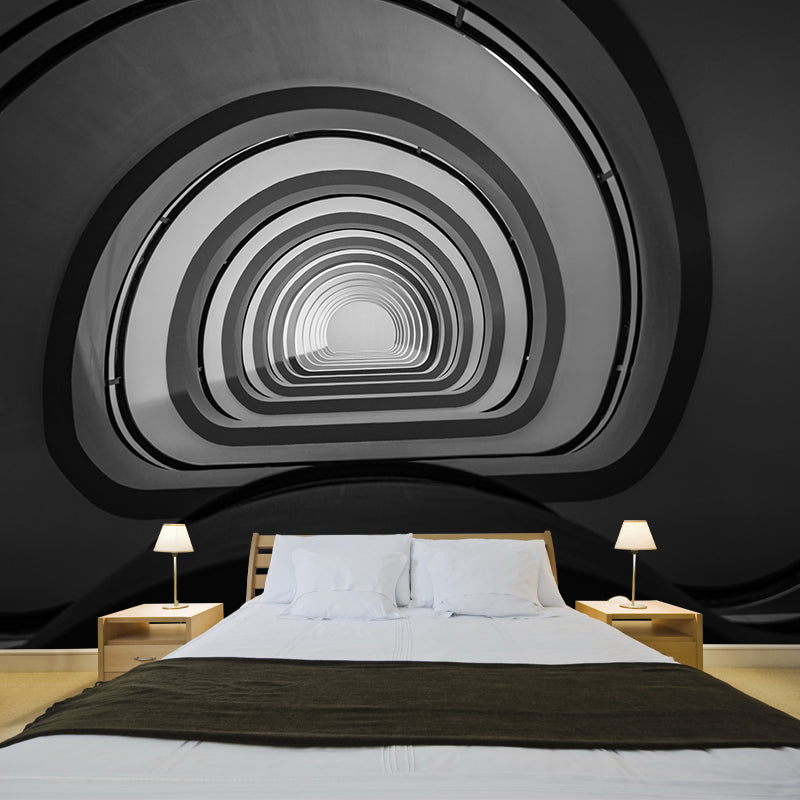 Spiral Staircase Wall Mural Decorative Eco-friendly Mural Wallpaper for Living Room