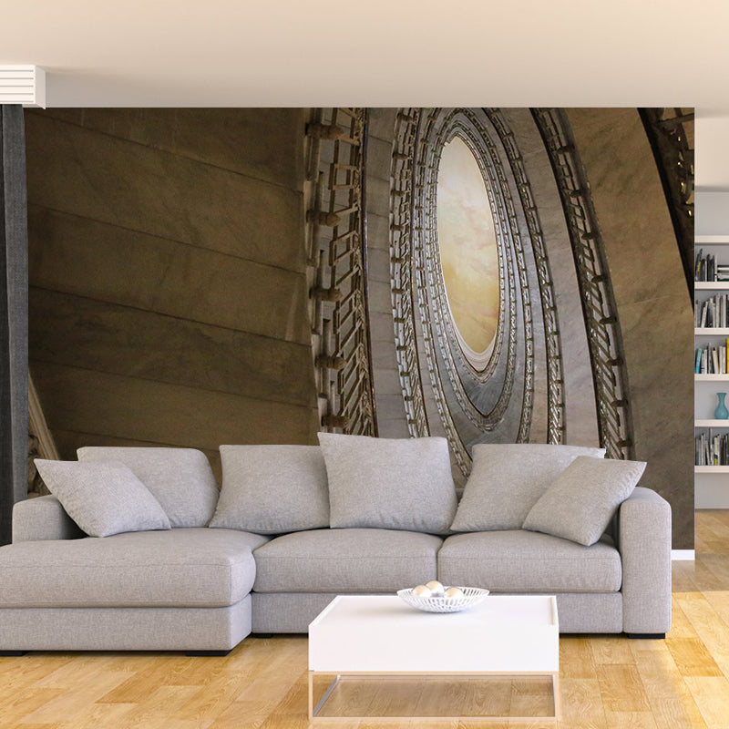Spiral Staircase Wallpaper Mural Custom-Made Wall Covering for Meeting Room