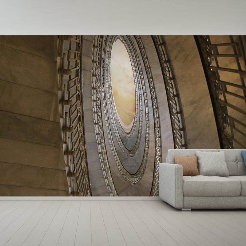 Spiral Staircase Wallpaper Mural Custom-Made Wall Covering for Meeting Room