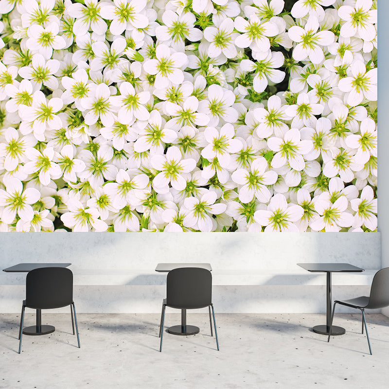 Beautiful Sea of Flowers Wall Mural Decal Colorful Mural Wallpaper for Girl Bedroom